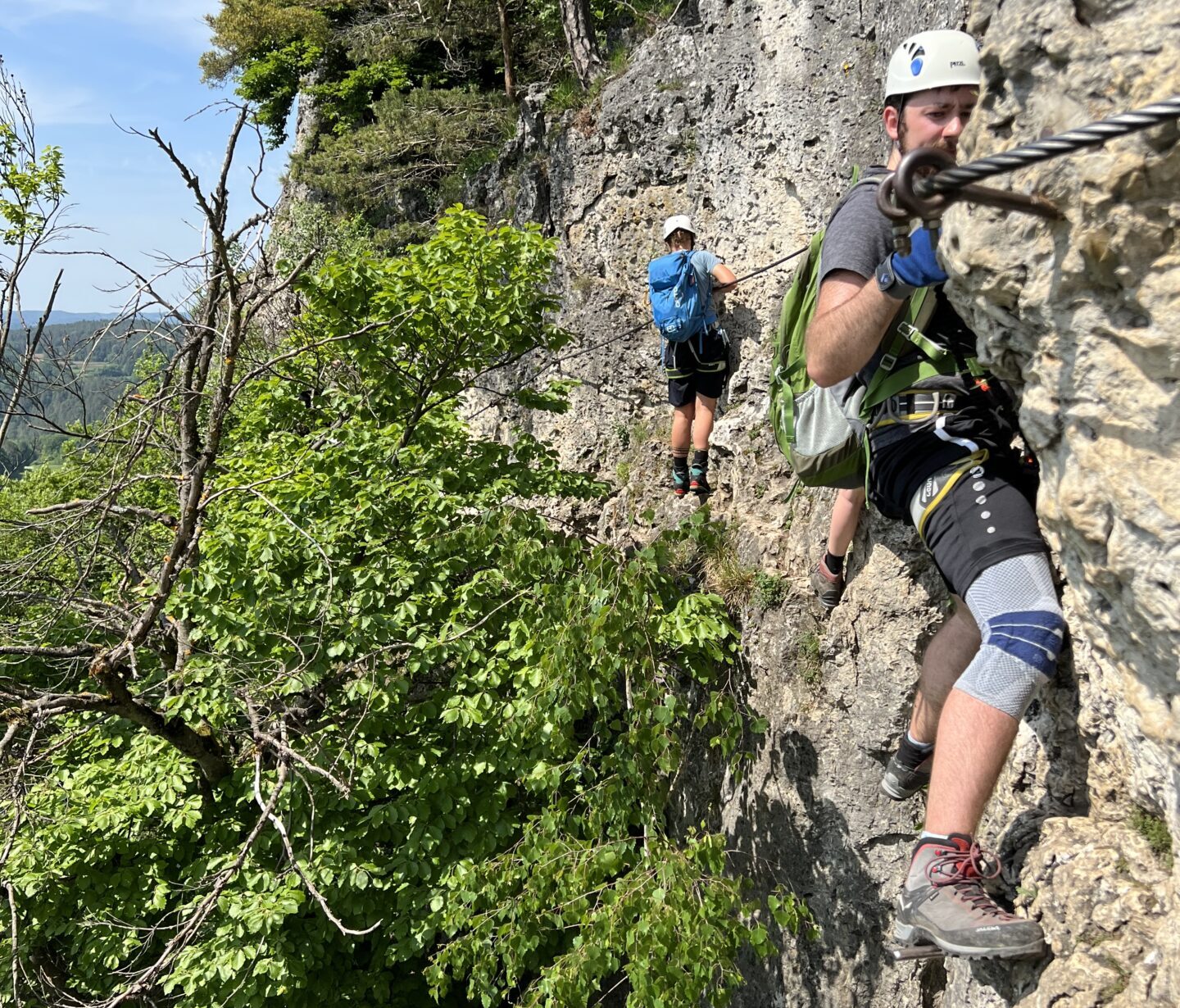 Klettersteigkurs am Höhenglückssteig. Foto: David Münch