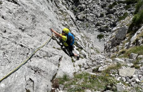 Blaueishütte Alpinklettern David Münch