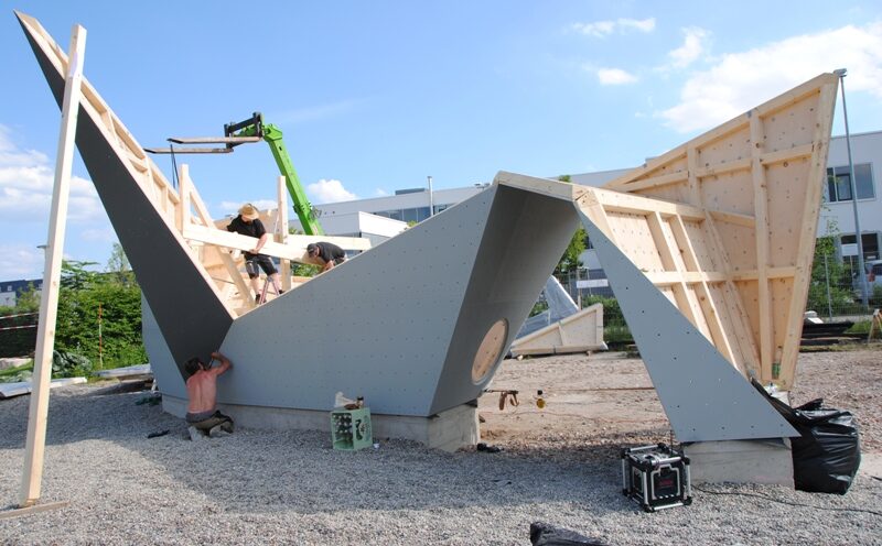 DAV Erlangen | Boulderzentrum | Bau Außenboulderanlage 2013 | Foto: D. Schagen