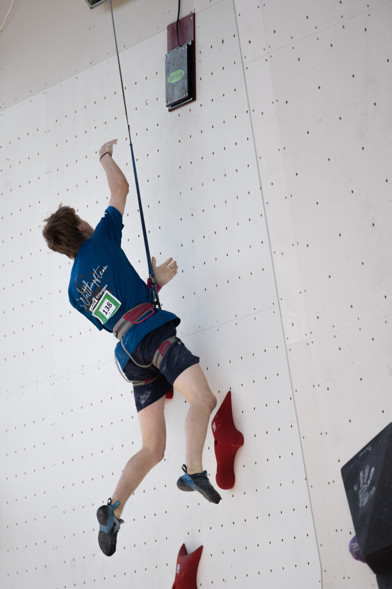 DAV Erlangen | Wettkampfklettern | Justus Jäger | Speedcup Erlangen 2023 | Foto: S. Riedl DAV Erlangen | Wettkampfklettern | Justus Jäger | Speedcup Erlangen 2023 | Foto: S. Riedl