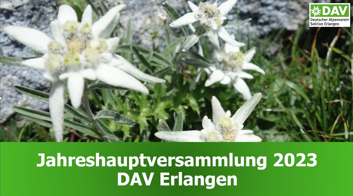 DAV Erlangen | Jahreshauptversammlung 2023 | Ankündigung | Foto: G. Bram