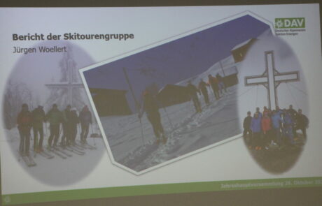 DAV Erlangen | Jahreshauptversammlung 2023 | Skitourengruppe | Foto: K. Brock