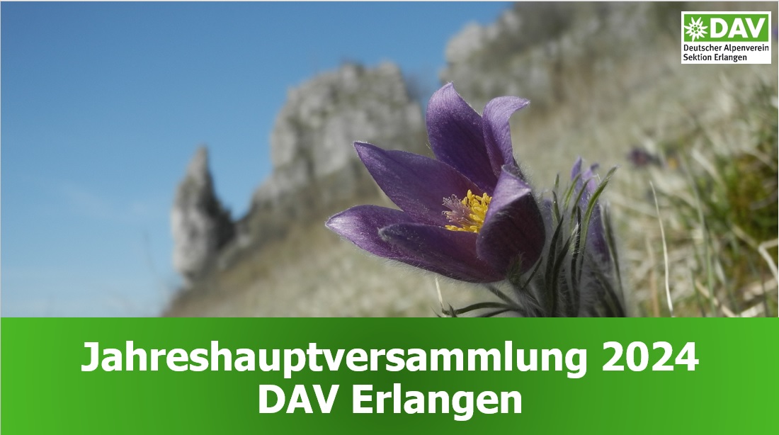 DAV Erlangen | Jahreshauptversammlung 2024 | Ankündigung | Foto: G. Bram
