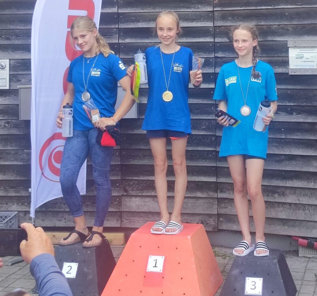 Bei den U13-Mädels standen gleich zwei Erlangerinnen auf dem Treppchen: Isabella Bittorf holte sich Platz 1, Sofie Grensing Platz 2 beim Kids Cup Speed in Rosenheim. Foto: Milena Krämer Bei den U13-Mädels standen gleich zwei Erlangerinnen auf dem Treppchen: Isabella Bittorf holte sich Platz 1, Sofie Grensing Platz 2 beim Kids Cup Speed in Rosenheim. Foto: Milena Krämer