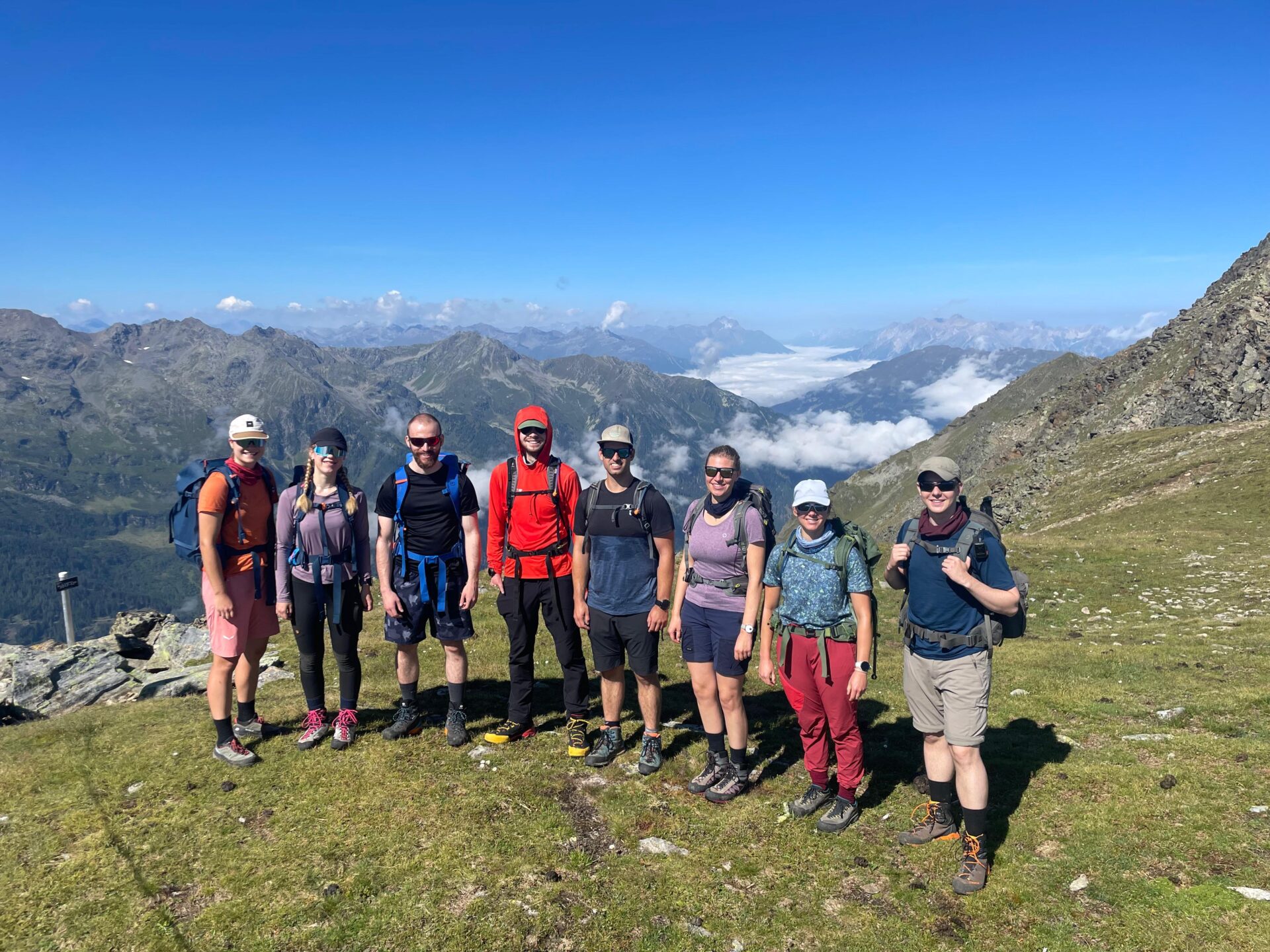 Acht Chalk Junkies besuchten im August die Erlanger Hütte. Foto: Anna Lynn Kreder