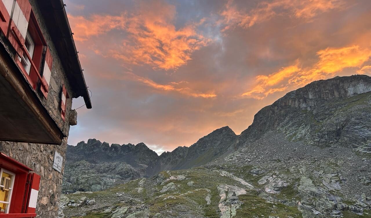 Abendstimmung auf der Erlanger Hütte. Foto: Mirjam Sauer