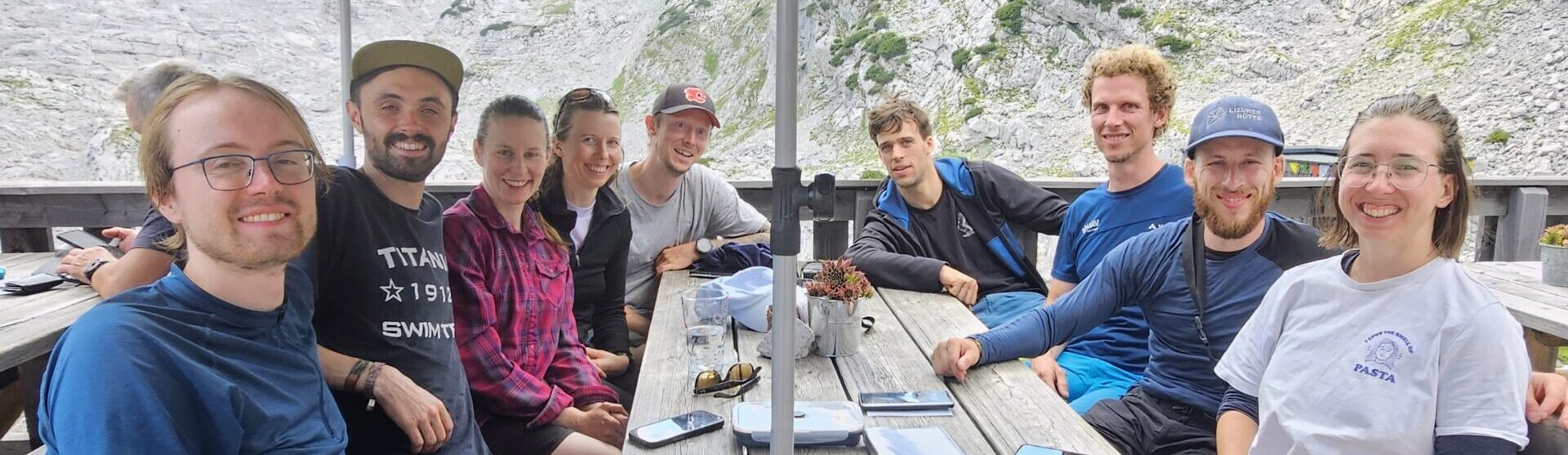 Ein Teil der Friends & Bolts fuhr zum Mehrseillängenklettern in die Loferer Steinberge. Foto: Magdalena Kichmeier Ein Teil der Friends & Bolts fuhr zum Mehrseillängenklettern in die Loferer Steinberge. Foto: Magdalena Kichmeier