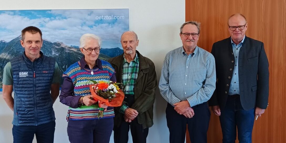 60 Jahre im DAV – was für eine lange Zeit! Foto: André Ulrich 60 Jahre im DAV - was für eine lange Zeit! Foto: André Ulrich